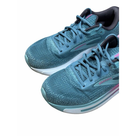 Brooks Ghost Max 2 Running Shoes Women Size 10 Medium B Aqua Pink Walking Clean - Picture 10 of 13
